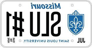 一个博彩网址大全车牌示例的插图，上面写着slu# 1