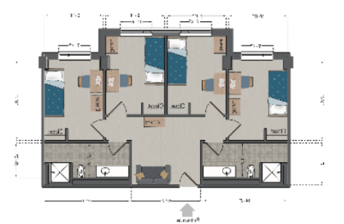 Single Semi-suite (4 person)